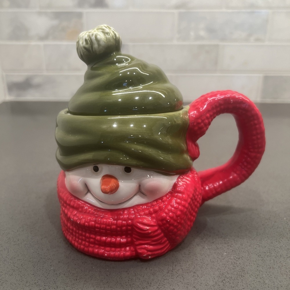 Hallmark Christmas Snowman Mugs With Lid